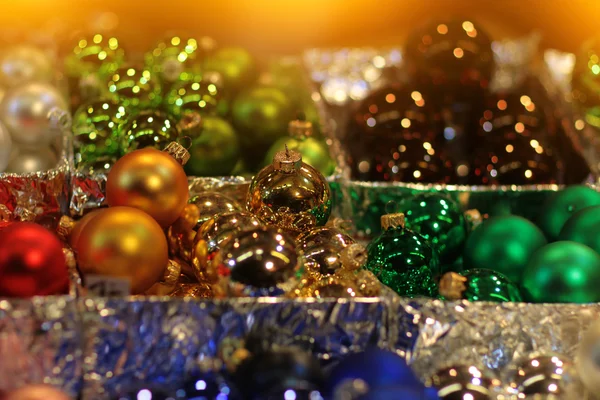 Decorações coloridas de Ano Novo — Fotografia de Stock