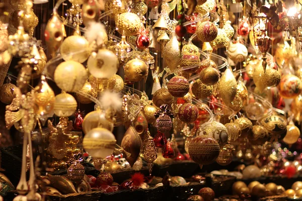 Christmas balls and ornaments — Stock Photo, Image