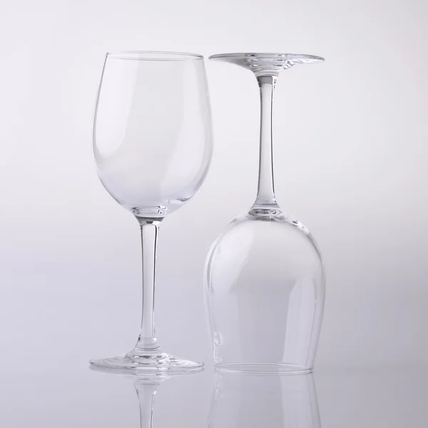 Empty wine glasses — Stock Photo, Image