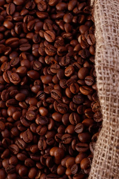 kahve çekirdekleri bir çuval bezi çanta