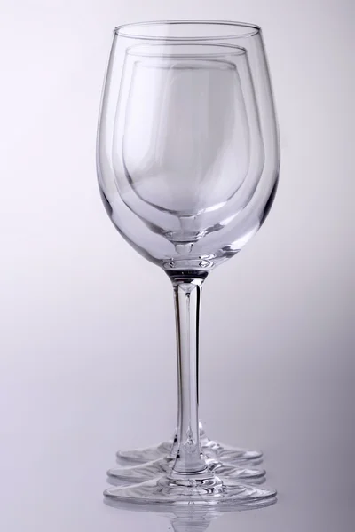 Empty wine glasses — Stock Photo, Image