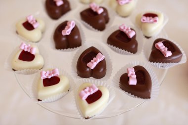 Çikolata şekerleme tepsisi