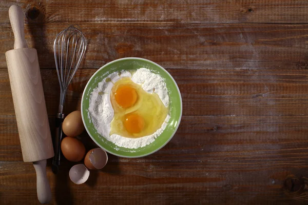 Set of ingredients and appliances for cooking — Stock Photo, Image