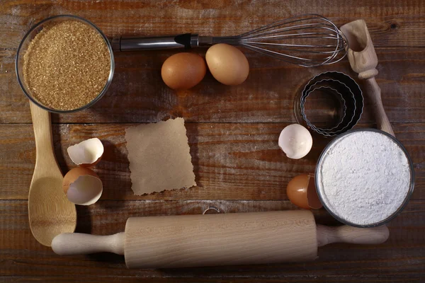 Struttura di raccolta di ingredienti ed elettrodomestici Immagine Stock