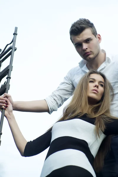 Sensual young couple — Stock Photo, Image