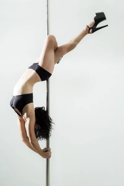 Woman on the pole — Stock Photo, Image