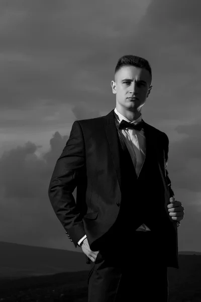 Handsome man in formal suit — Stock Photo, Image