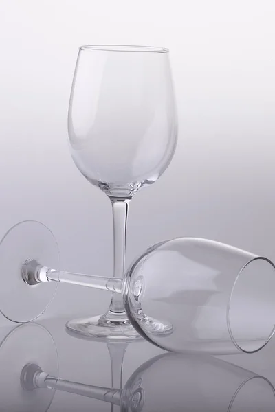 Two empty glasses — Stock Photo, Image