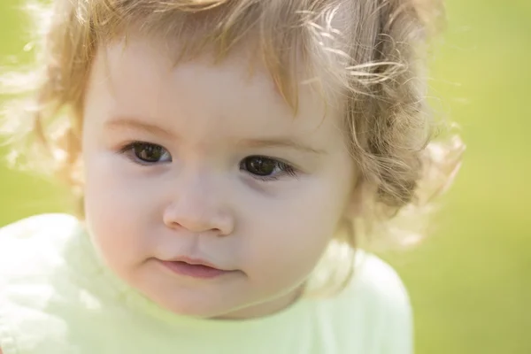 Portrait of curious child — 图库照片