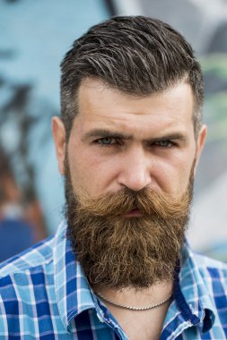 Portrait of beautiful man outdoor