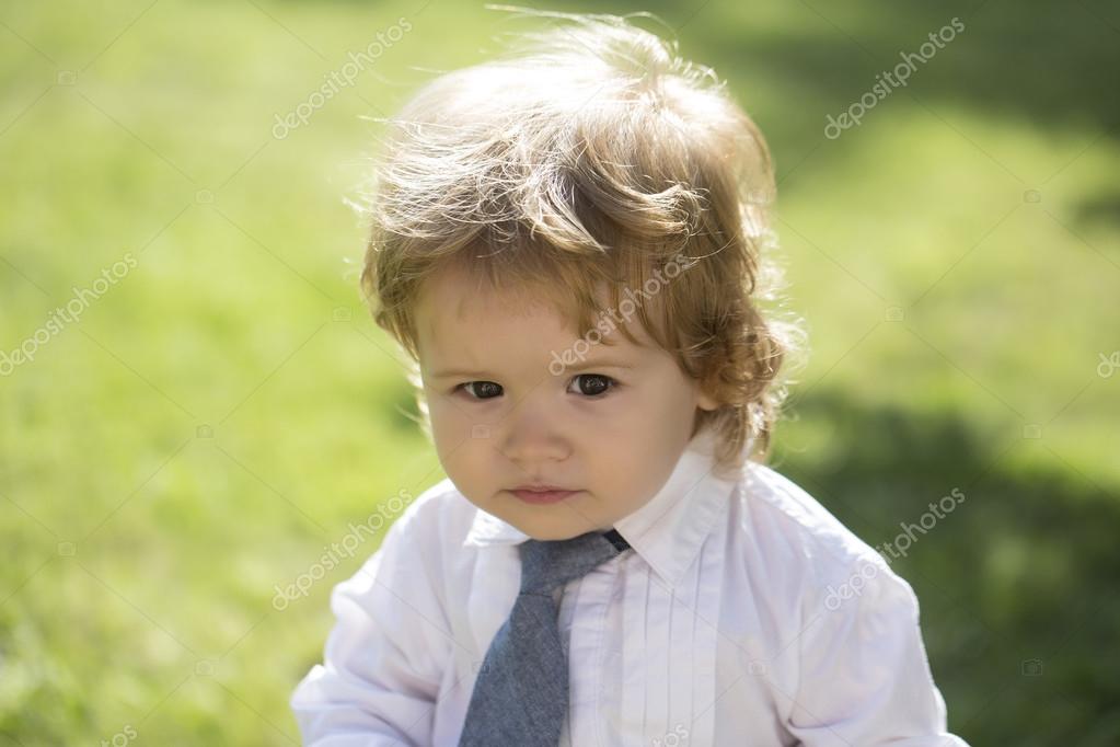 Little baby boy in shirt Stock Photo by © 79652964