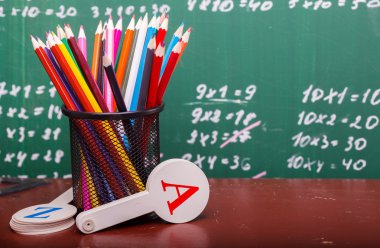 School colorful stationary