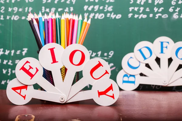 School colorful stationary — Stock Photo, Image