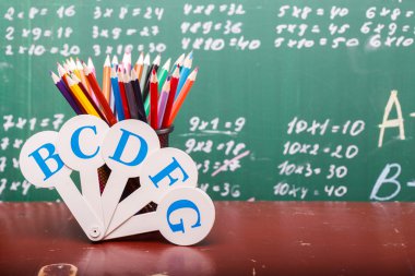 School colorful stationary