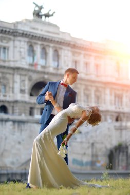 Wedding couple at Corte di Cassazione Italy Rome