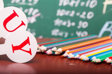 School colorful stationary