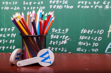 School colorful stationary