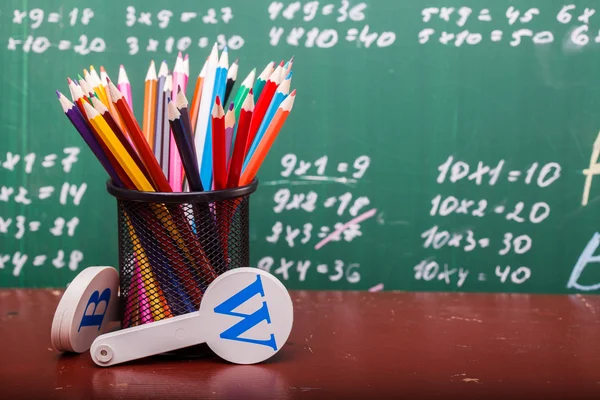 Schule bunte Schreibwaren — Stockfoto