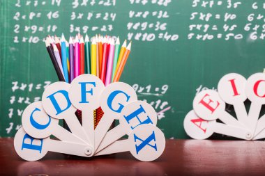 School colorful stationary