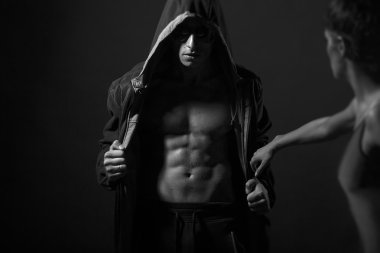 Man in jacket and woman