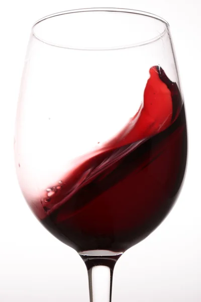 Bicchiere con vino rosso — Foto Stock