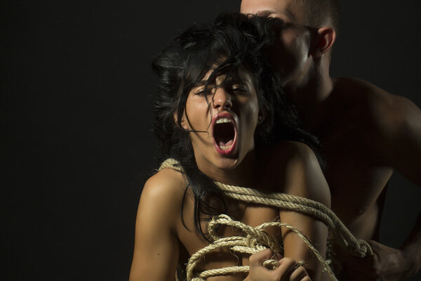 Couple with rope