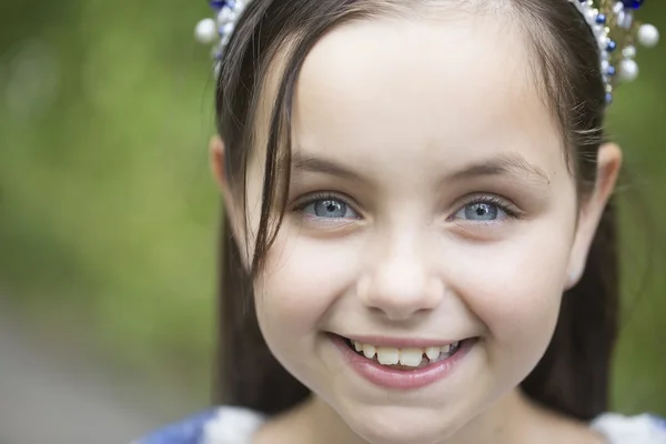 Porträtt av liten flicka — Stockfoto