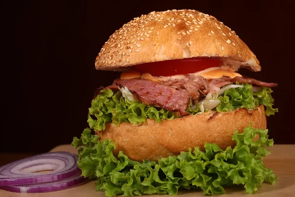 Hamburger frais savoureux — Photo