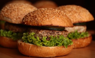 Big burgers with cutlet