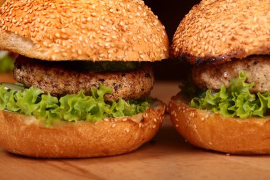 Big burgers with cutlet