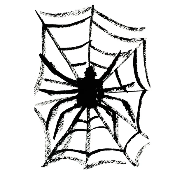 Pająk na pajęczyna — Zdjęcie stockowe