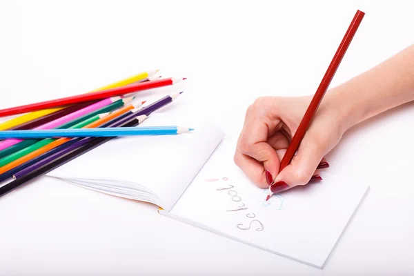 El ve kalemler — Stok fotoğraf