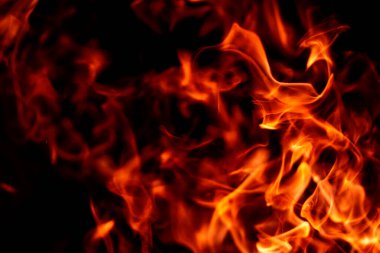 Ateş alevi dokusu. Yangın arka planı. Ateş kıvılcımları. Ateş etkisi