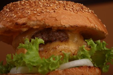 lezzetli burger portre