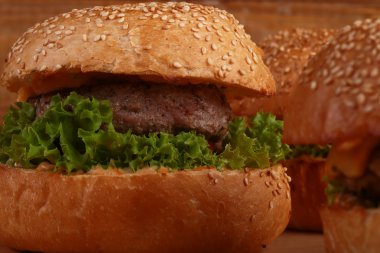 lezzetli burger portre