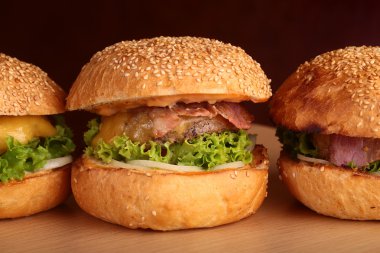 lezzetli burger portre