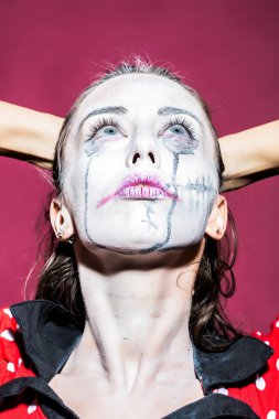 Halloween painted woman