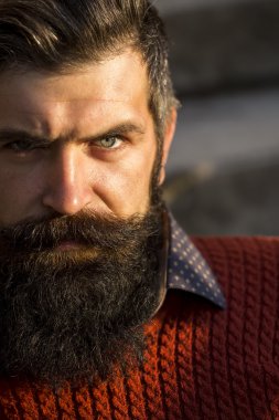 Uzun sakallı adam.
