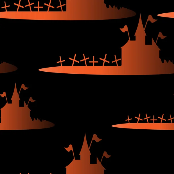 Maisons orange sans couture — Image vectorielle