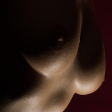 Çıplak kadın göğüs