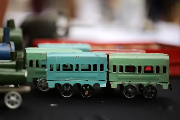 Retro scale model of wagons — Zdjęcie stockowe