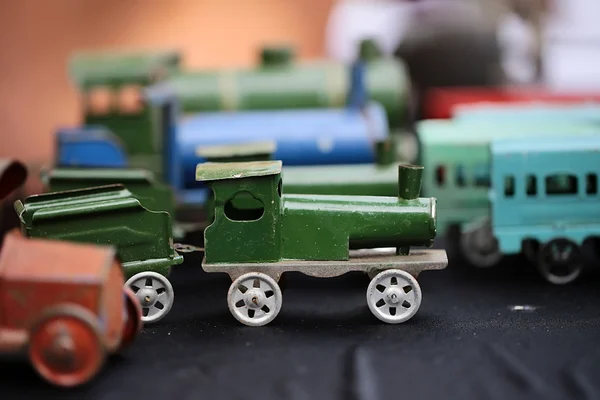 Αποκλιμακώνονται ρετρό ατμού τρένο συλλογή — Φωτογραφία Αρχείου