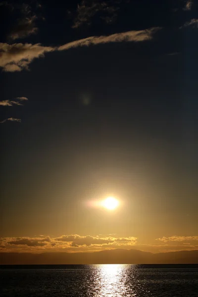 Υπέροχη θαλάσσια σκηνή ηλιοβασίλεμα — Φωτογραφία Αρχείου