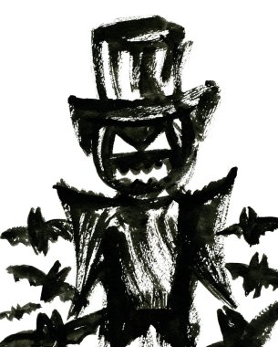 Blakc halloween symbol