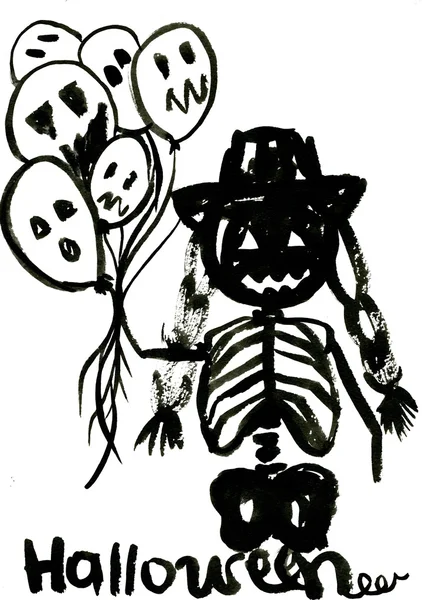 Blakc halloween symbol — Zdjęcie stockowe