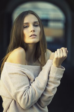 şehvetli genç kadın