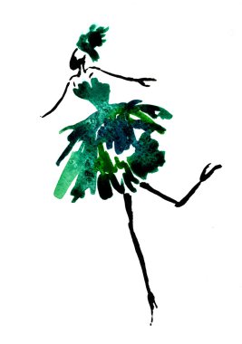 Christmas tree costume party girl
