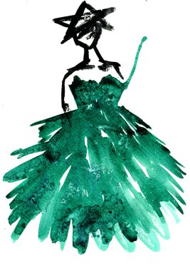 Christmas tree dress party girl