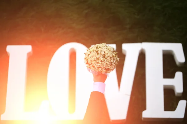 Amor flores do casamento — Fotografia de Stock