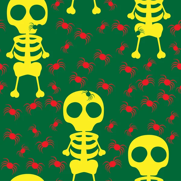 Joinless skeleton and spiders — Stock Illustration Joinless skeleton and spiders Royalty Free Stock Vectors